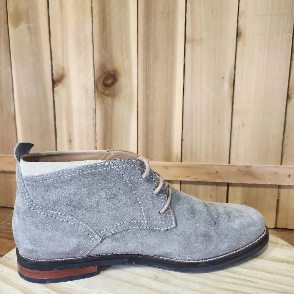 Cole Haan Ogden Stitch Chukka Boots Mens 10.5 M Gray Suede Ankle Casual